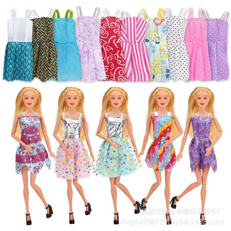 Wholesale 11-Inch Doll Fashion Accessories Electric Plated Crown Necklace Earrings Bracelet Drop Earrings Doll Dressing up Princess Toy
